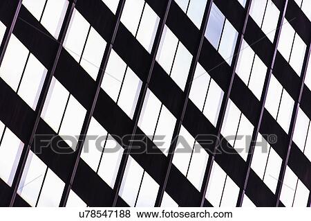 Stock Photo - USA, New York State, New York City, Detail of office building facade. Fotosearch
