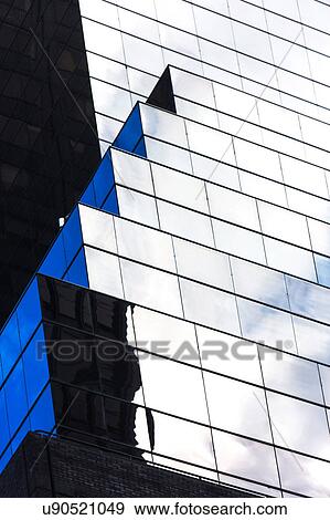 Stock Photo - USA, New York State, New York City, Detail of office building facade. Fotosearch