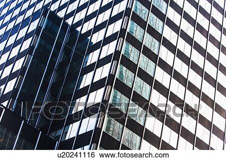 USA, New York State, New York City, Detail of office building facade View Large Photo Image Stock Photograph - USA, New York State, New York City, Detail of office building facade. Fotosearch