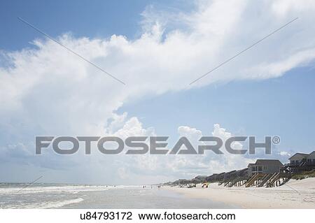 USA, North Carolina, Topsail Island, Clouds above sea and sandy beach View Large Photo Image Stock Image - USA, North Carolina, Topsail Island, Clouds above sea and sandy beach. Fotosearch