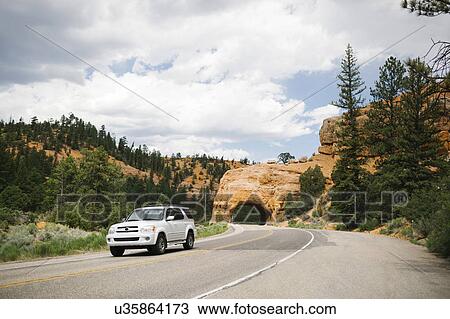 USA, Utah, Car on country road in Bryce Canyon National Park View Large Photo Image Stock Image - USA, Utah, Car on country road in Bryce Canyon National Park. Fotosearch