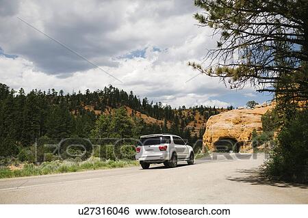 USA, Utah, Car on country road in Bryce Canyon National Park View Large Photo Image Stock Photograph - USA, Utah, Car on country road in Bryce Canyon National Park. Fotosearch