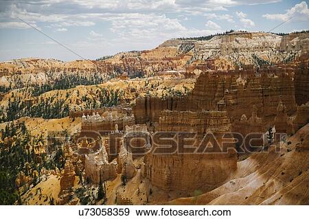 Stock Photo - USA, Utah, Sedimentary rocks in Bryce Canyon National Park. Fotosearch