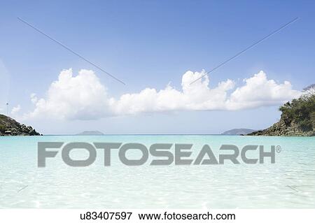 USA, Virgin Islands, Saint Thomas, Turquoise water of exotic sea View Large Photo Image Stock Photo - USA, Virgin Islands, Saint Thomas, Turquoise water of exotic sea. Fotosearch