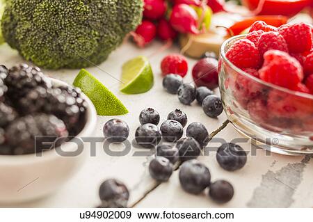 Stock Photo - Various fresh berries. Fotosearch
