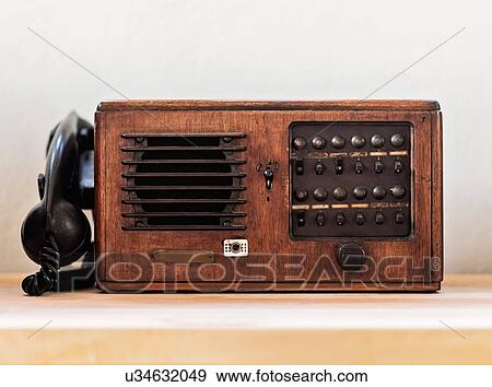 Stock Photo - Vintage phone, studio shot. Fotosearch