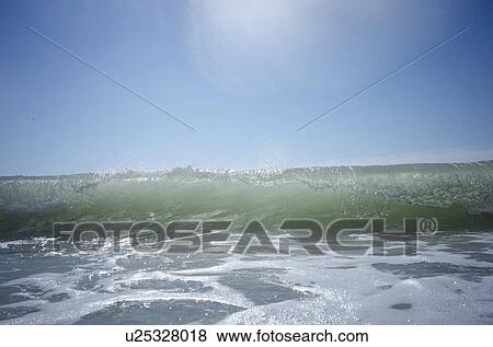 Waves on sunny day View Large Photo Image Stock Photo - Waves on sunny day. Fotosearch