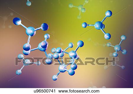 Abstract molecule model, illustration View Large Photo Image Stock Image - Abstract molecule model, illustration. Fotosearch