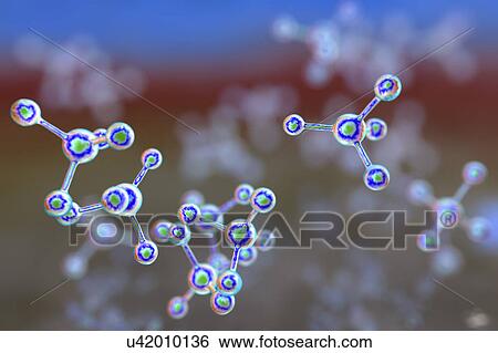 Abstract molecule model, illustration View Large Photo Image Stock Photograph - Abstract molecule model, illustration. Fotosearch