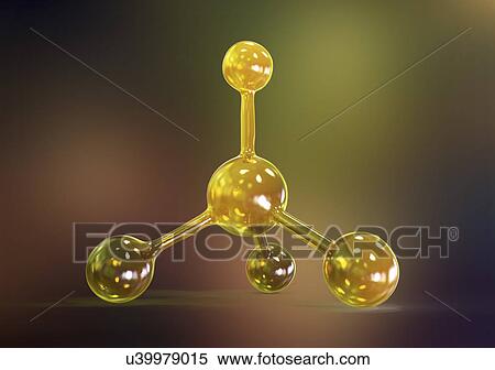 Abstract molecule model, illustration View Large Photo Image Stock Photography - Abstract molecule model, illustration. Fotosearch