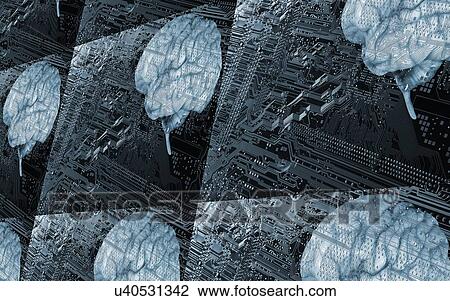 Stock Image - Artificial intelligence, conceptual image. Fotosearch