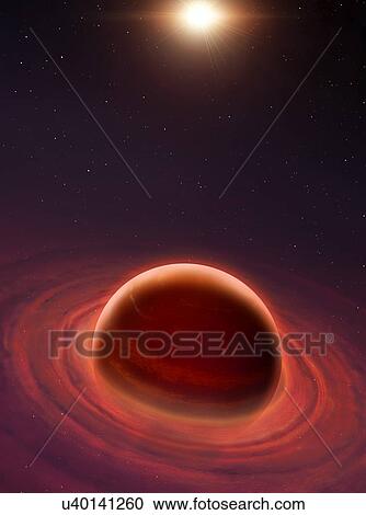 Stock Image - Birth of a Gas Giant. Fotosearch