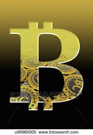 Stock Photography - Bitcoin symbol, illustration.. Fotosearch