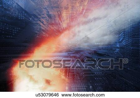 Circuit board. View Large Photo Image Stock Photograph - Circuit board.. Fotosearch
