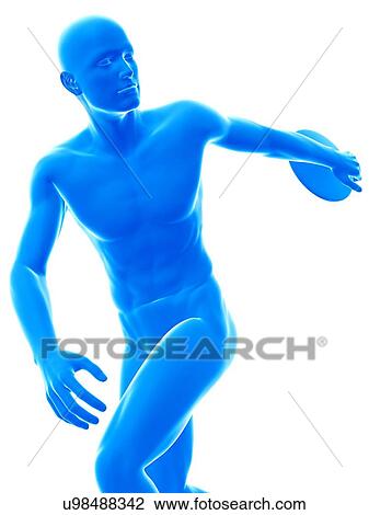 Discus thrower, illustration. View Large Photo Image Stock Image - Discus thrower, illustration.. Fotosearch