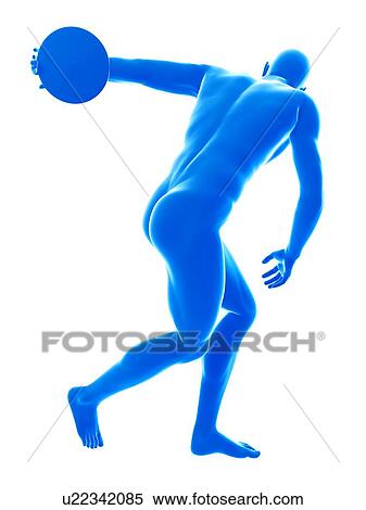 Discus thrower, illustration. View Large Photo Image Stock Photography - Discus thrower, illustration.. Fotosearch