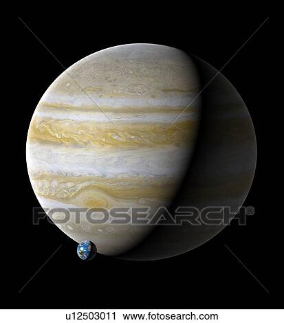 Earth compared to Jupiter View Large Photo Image Stock Image - Earth compared to Jupiter. Fotosearch