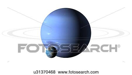 Earth compared to Neptune View Large Photo Image Stock Photo - Earth compared to Neptune. Fotosearch