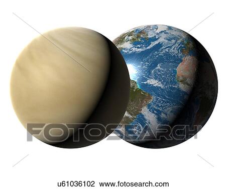 Earth compared to Venus View Large Photo Image Stock Image - Earth compared to Venus. Fotosearch