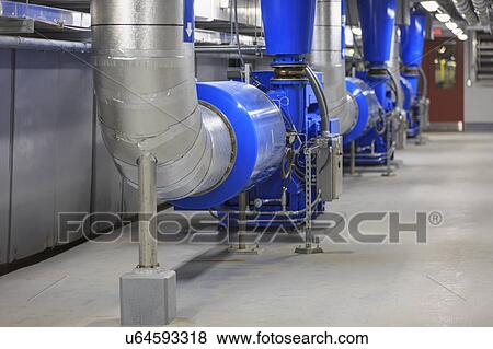 Equipment that injects air to treat water. View Large Photo Image Stock Photo - Equipment that injects air to treat water.. Fotosearch