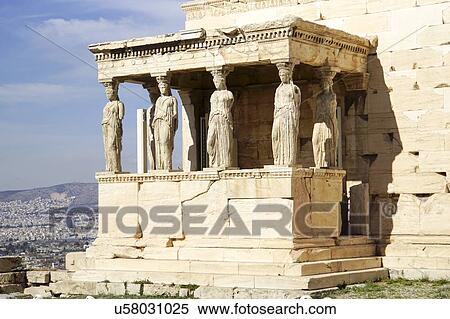 Stock Photography - Erechtheion, Acropolis, Athens, Greece, UNESCO word heritage site.. Fotosearch