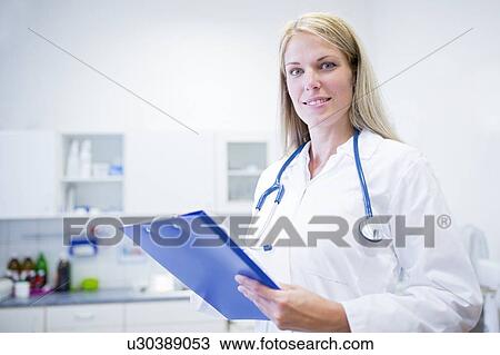 Female doctor, portrait. View Large Photo Image Stock Image - Female doctor, portrait.. Fotosearch