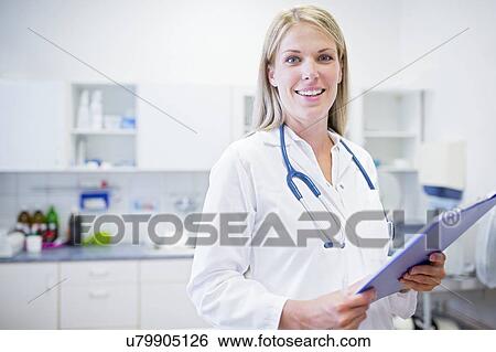 Female doctor, portrait. View Large Photo Image Stock Photograph - Female doctor, portrait.. Fotosearch