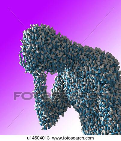 Figure made from drug capsules, illustration. View Large Photo Image Stock Image - Figure made from drug capsules, illustration.. Fotosearch