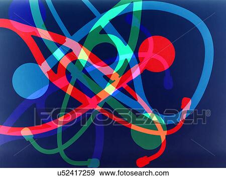 Stock Photo - Healthcare, conceptual image. Photogram effect using multiple exposures of a stethoscope.. Fotosearch