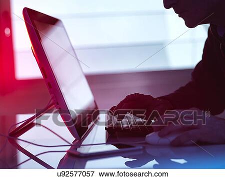 MODEL RELEASED. Computer hacking, conceptual image. View Large Photo Image Stock Photo - MODEL RELEASED. Computer hacking, conceptual image.. Fotosearch
