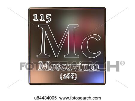 Stock Photography - Moscovium chemical element, illustration. Fotosearch