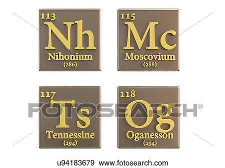 New chemical elements, illustration View Large Photo Image Stock Photo - New chemical elements, illustration. Fotosearch