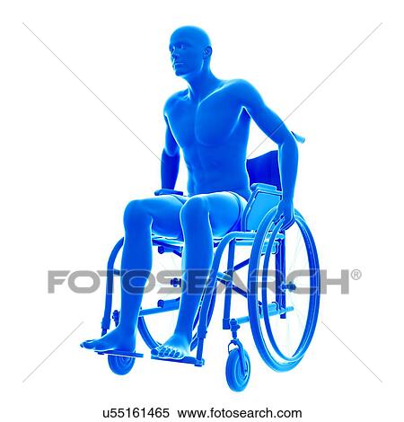 Person in wheelchair, illustration. View Large Photo Image Stock Photography - Person in wheelchair, illustration.. Fotosearch
