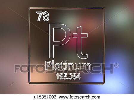 Stock Image - Platinum element, illustration. Fotosearch