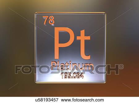 Stock Photo - Platinum element, illustration. Fotosearch
