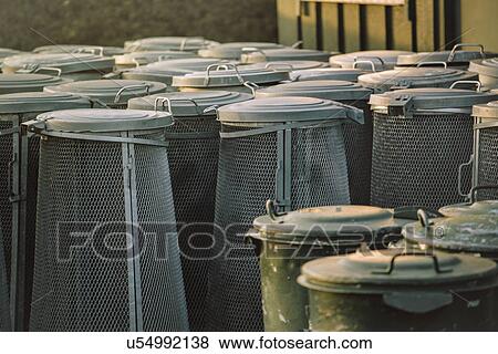 Rubbish bins View Large Photo Image Stock Photo - Rubbish bins. Fotosearch