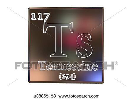 Stock Photo - Tennessin chemical element, illustration. Fotosearch