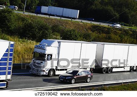 Traffic on highway. View Large Photo Image Stock Image - Traffic on highway.. Fotosearch