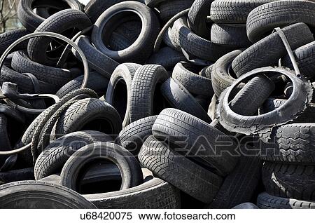 Used car tyres View Large Photo Image Stock Photography - Used car tyres. Fotosearch