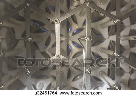 Picture - Water treatment plant ultraviolet ionization equipment.. Fotosearch