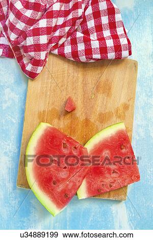 Watermelon slices View Large Photo Image Stock Photo - Watermelon slices. Fotosearch