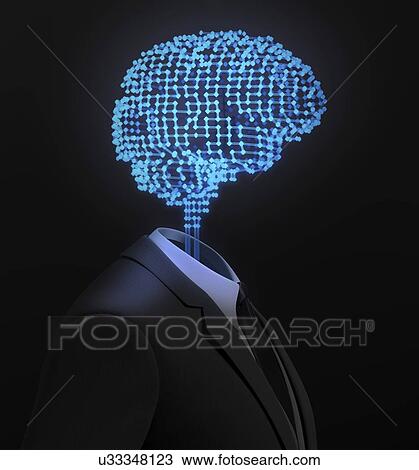 Stock Image - Artificial intelligence, conceptual illustration.. Fotosearch