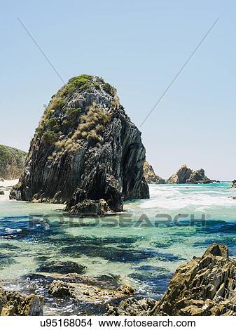 Australia, New South Wales, Bermagui, Clear sky above coastline View Large Photo Image Picture - Australia, New South Wales, Bermagui, Clear sky above coastline. Fotosearch