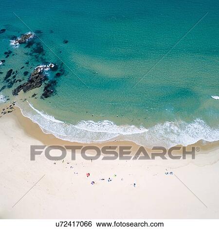 Stock Photograph - Australia, New South Wales, Bermagui, Sea and beach. Fotosearch