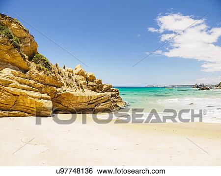 Australia, New South Wales, Bermagui, Scenic view of sea and coastline View Large Photo Image Stock Photograph - Australia, New South Wales, Bermagui, Scenic view of sea and coastline. Fotosearch