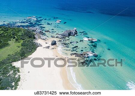 Australia, New South Wales, Bermagui, Sea and beach View Large Photo Image Stock Photography - Australia, New South Wales, Bermagui, Sea and beach. Fotosearch