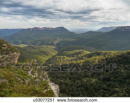 Australia, New South Wales, Jamison Valley, Storm clouds above Blue Mountains View Large Photo Image Stock Image - Australia, New South Wales, Jamison Valley, Storm clouds above Blue Mountains. Fotosearch