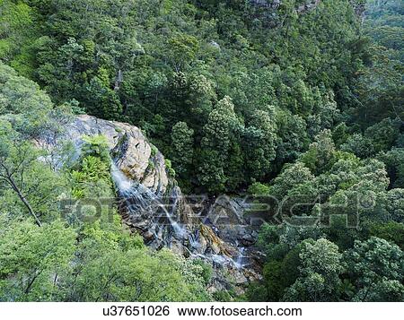 Stock Photograph - Australia, New South Wales, Landscape of Blue Mountains. Fotosearch
