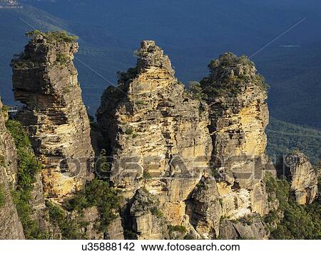 Australia, New South Wales, Rocks of Blue Mountains View Large Photo Image Stock Image - Australia, New South Wales, Rocks of Blue Mountains. Fotosearch