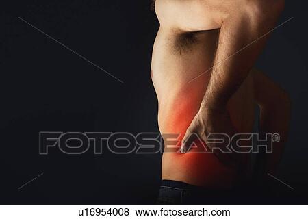 Back pain, conceptual image. View Large Photo Image Stock Photo - Back pain, conceptual image.. Fotosearch